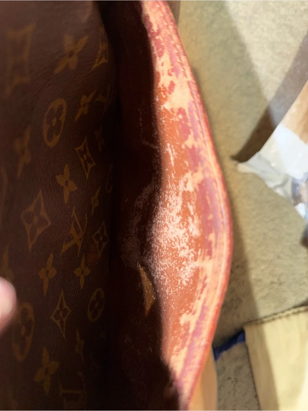 Louis Vuitton Brown Monogram Canvas Toiletry Pouch with Tan Trim
